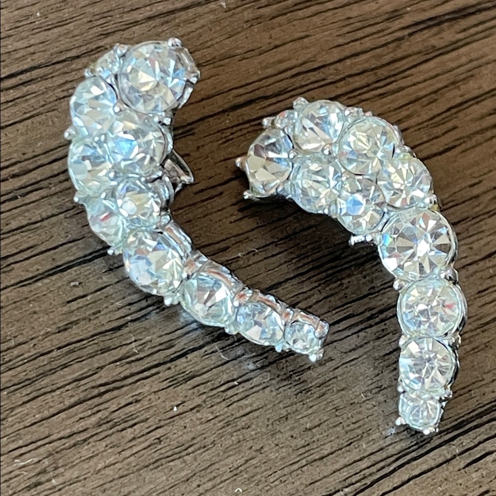 Vintage Bogoff Rhinestone Earrings